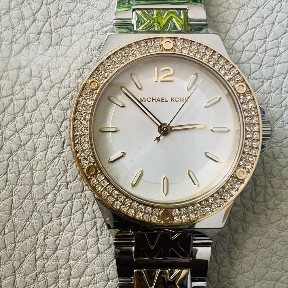 Michael Kors Silver and Gold Watch